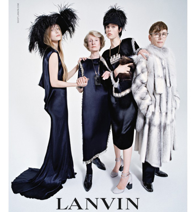 Семья модели Эди Кэмпбелл в новой рекламе Lanvin