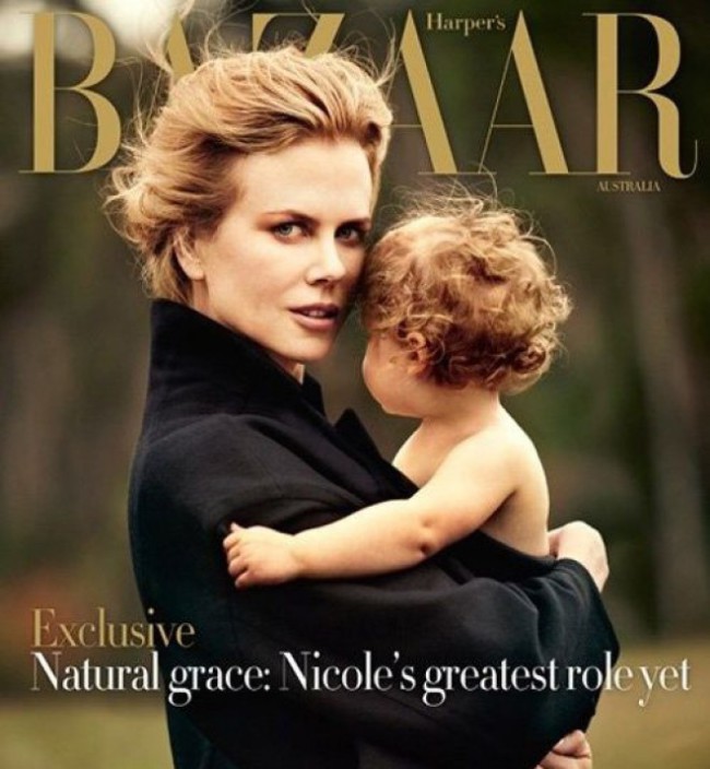 Mood of the day: Николь Кидман с дочкой на обложке Harper's Bazaar