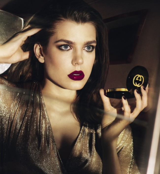 Шарлотта Казираги в рекламе косметики Gucci
