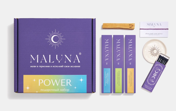 NEW: подарочный набор «POWER» от бренда магических свечей Maluna